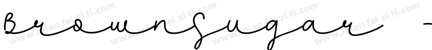 BrownSugar 字体字体转换